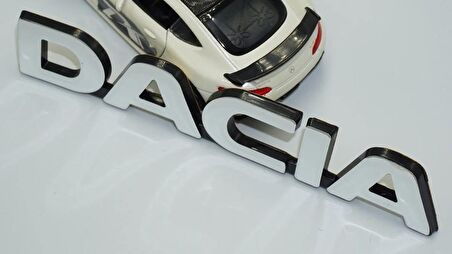 DK Tuning Dacia Tırnaklı Bagaj Krom ABS 3M 3D Yazı Logo Amblem