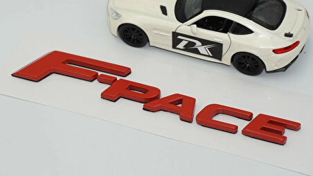 DK Tuning F-Pace 3M Kırmızı ABS Bagaj Yazı Logo Jaguar İle Uyumlu