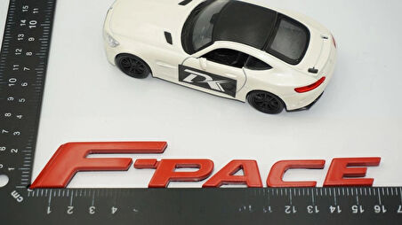 DK Tuning F-Pace 3M Kırmızı ABS Bagaj Yazı Logo Jaguar İle Uyumlu