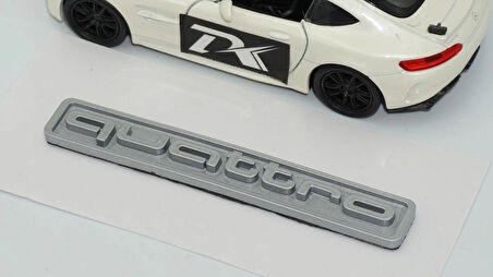 DK Tuning Quattro Gri ABS 3M 3D Bagaj Logo Amblem Audi İle Uyumlu