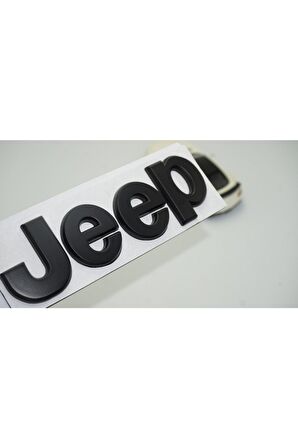 Jeep Kaput Bagaj 3m 3d Siyah Metal Logo Amblem Arma