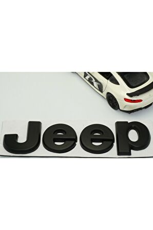 Jeep Kaput Bagaj 3m 3d Siyah Metal Logo Amblem Arma