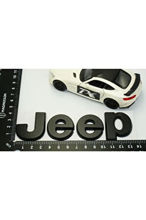 Jeep Kaput Bagaj 3m 3d Siyah Metal Logo Amblem Arma