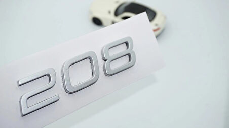 DK Tuning Peugeot 208 Ön Kaput 2022+ Gri ABS Logo Amblem