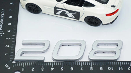 DK Tuning Peugeot 208 Ön Kaput 2022+ Gri ABS Logo Amblem