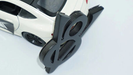 DK Tuning V8 Bagaj 3M 3D Siyah ABS Yazı Logo Arma