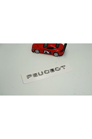 DK Peugeot Bagaj Krom ABS 3M 3D Yazı Logo Amblem 13,5 Cm