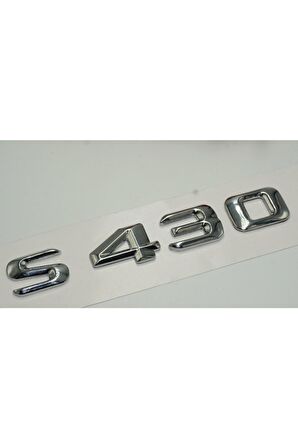 Benz S430 Bagaj Krom Metal 3m 3d Yazı Logo