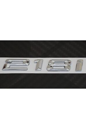 Bmw 218i Bagaj Krom Metal 3m 3d Yazı Logo