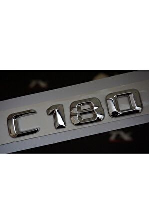 C180 Bagaj Krom Metal 3m 3d Yazı Logo
