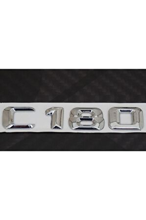 C180 Bagaj Krom Metal 3m 3d Yazı Logo