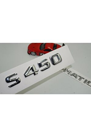 Benz S450 4matic Bagaj Krom Metal 3m 3d Yazı Logo