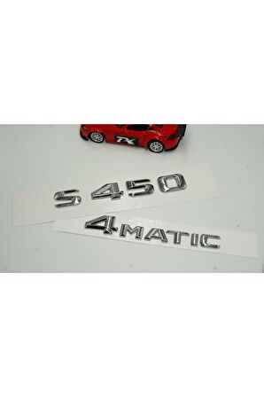 Benz S450 4matic Bagaj Krom Metal 3m 3d Yazı Logo