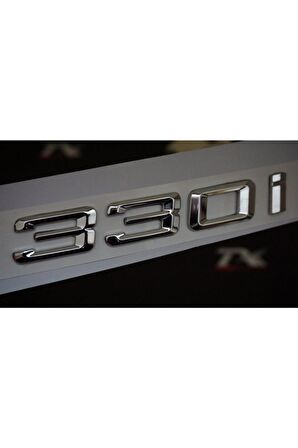 Bmw 330i Bagaj Krom Metal 3m 3d Yazı Logo