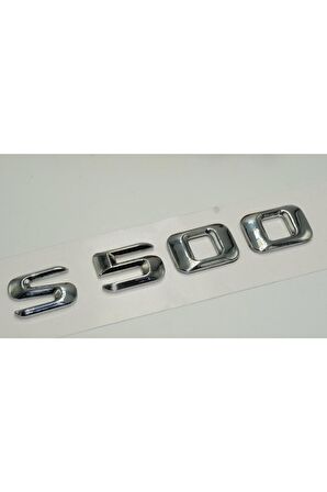 Benz S500 Bagaj Krom Metal 3m 3d Yazı Logo