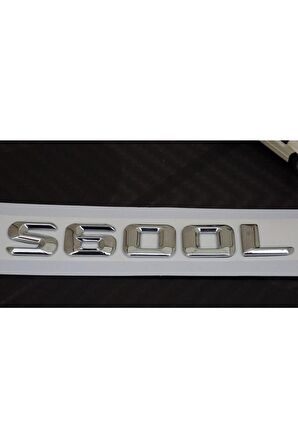 S600l Bagaj Krom Metal 3m 3d Yazı Logo