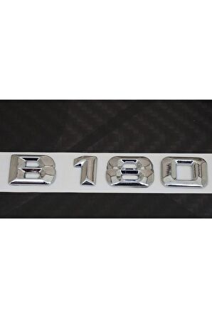 B180 Bagaj Krom Metal 3m 3d Yazı Logo
