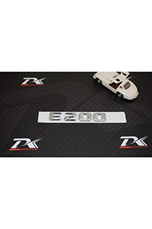E200 Bagaj Krom Metal 3m 3d Yazı Logo