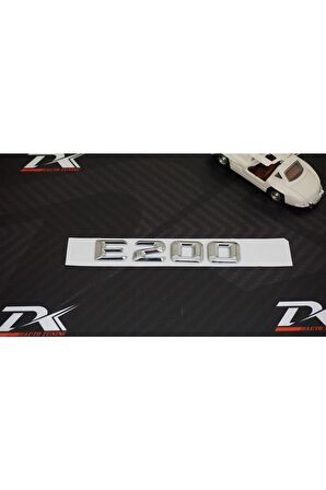 E200 Bagaj Krom Metal 3m 3d Yazı Logo