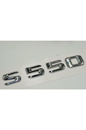 Benz S550 Bagaj Krom Metal 3m 3d Yazı Logo
