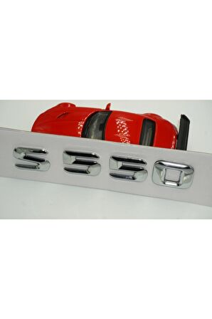 Benz S550 Bagaj Krom Metal 3m 3d Yazı Logo