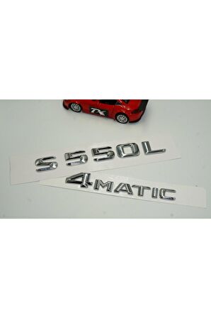 Benz S550l 4matic Bagaj Krom Metal 3m 3d Yazı Logo