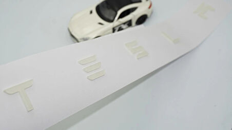 DK Tuning Tesla Model 3 Y S X Series Bagaj Şeffaf Renk Uzun Yazı Logo