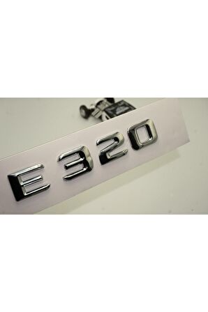 E320 Bagaj Krom Metal 3m 3d Yazı Logo