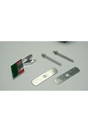 DK Jaguar R Logo Ön Panjur Vidalı 3D Krom Metal Logo Amblem