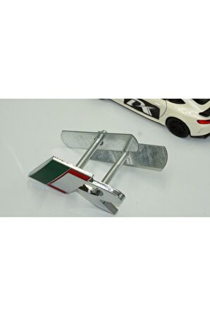 DK Jaguar R Logo Ön Panjur Vidalı 3D Krom Metal Logo Amblem