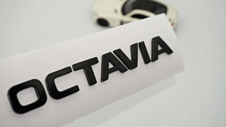 DK Tuning Octavia Yeni Nesil Bagaj Siyah Yazı Logo Skoda İle Uyumlu