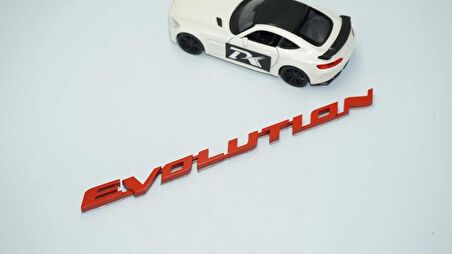 DK Tuning Lancer Evolution Kırmızı Bagaj Yazı Logo Mitsubishi İle Uyumlu