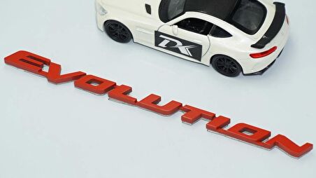DK Tuning Lancer Evolution Kırmızı Bagaj Yazı Logo Mitsubishi İle Uyumlu