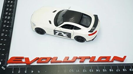 DK Tuning Lancer Evolution Kırmızı Bagaj Yazı Logo Mitsubishi İle Uyumlu