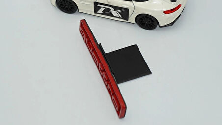 DK Tuning Quattro Kırmızı Ön Panjur Logo Amblem Audi İle Uyumlu