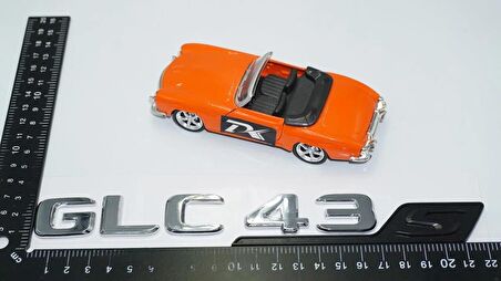 DK Tuning GLC 43S Bagaj Krom Siyah ABS Yazı Logo Benz İle Uyumlu