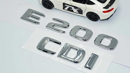 DK Tuning E200 CDi Bagaj Krom ABS 3M 3D Yazı Logo Benz İle Uyumlu