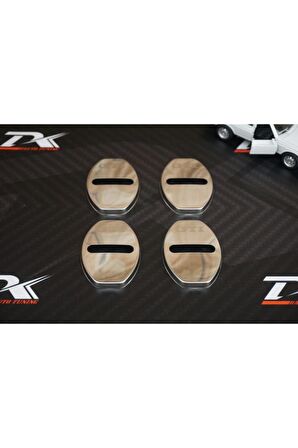 Volkswagen Krom Metal 3m Kapı Kilidi Logo 4 Lü Set