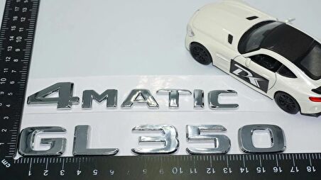 DK Tuning GL350 4Matic Bagaj Krom ABS Yazı Logo Benz İle Uyumlu