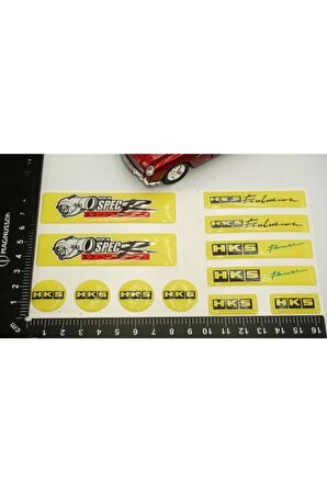 Hks Spec R Power Logo Damla Silikon Grup Sticker
