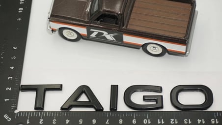 DK Tuning VW Volkswagen Taigo Bagaj Siyah Yazı Logo Amblem