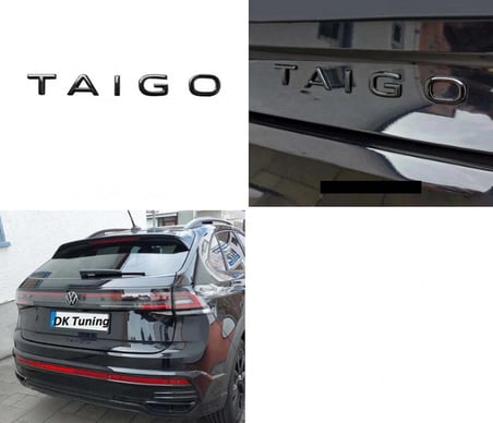 DK Tuning VW Volkswagen Taigo Bagaj Siyah Yazı Logo Amblem