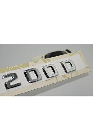 200 D Bagaj Krom Abs 3m 3d Yazı Logo