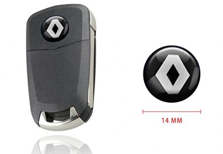 Renault Oto Anahtar 3M Metal Alaşım Logo 2Li Set