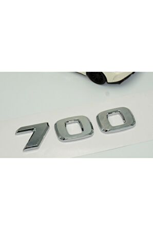 DK Benz 700 BRABUS Bagaj Krom ABS 3M 3D Yazı Logo