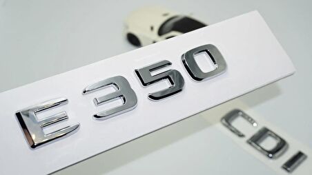 DK Tuning E350 CDi Bagaj Krom ABS 3M 3D Yazı Logo Benz İle Uyumlu