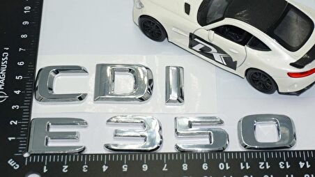 DK Tuning E350 CDi Bagaj Krom ABS 3M 3D Yazı Logo Benz İle Uyumlu