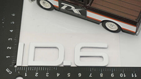 DK Tuning VW Volkswagen iD 6 Bagaj Beyaz Yazı Logo Arma