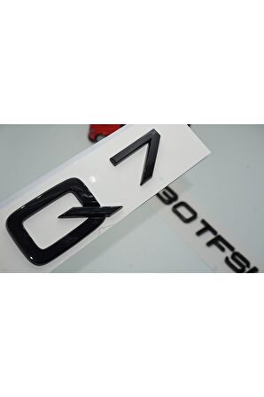 Audi Q7 30 Tfsi Parlak Siyah Abs 3m 3d Bagaj Yazı Logo Orjinal Ürün