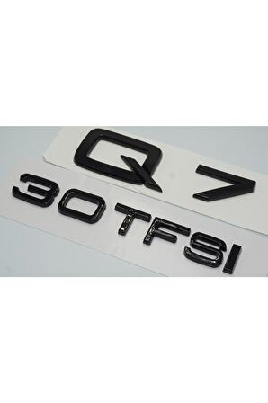 Audi Q7 30 Tfsi Parlak Siyah Abs 3m 3d Bagaj Yazı Logo Orjinal Ürün